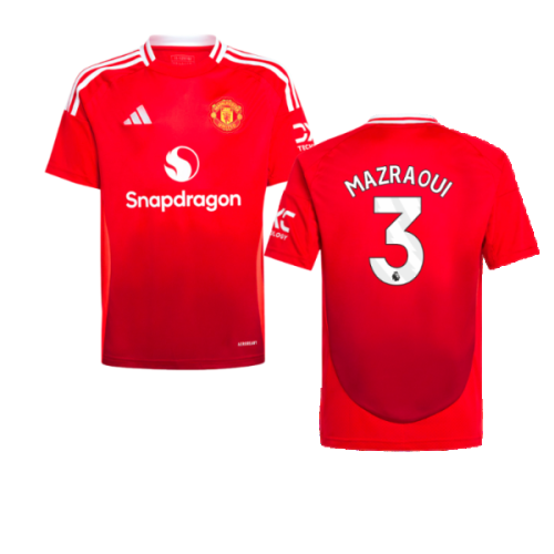 2024-2025 Man Utd Home Shirt (Kids) (Mazraoui 3)