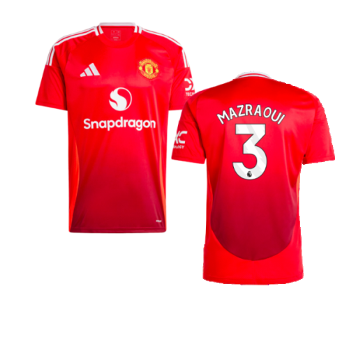 2024-2025 Man Utd Home Shirt (Mazraoui 3)