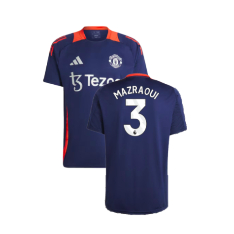 2024-2025 Man Utd Training Jersey (Night Indigo) (Mazraoui 3)