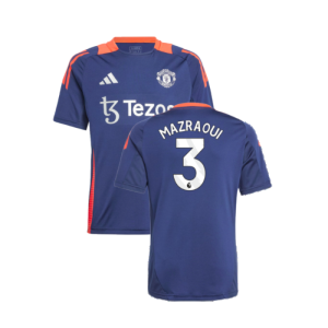 2024-2025 Man Utd Training Jersey (Night Indigo) - Kids (Mazraoui 3)