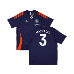 2024-2025 Man Utd Training Tee (Night Indigo) (Mazraoui 3)