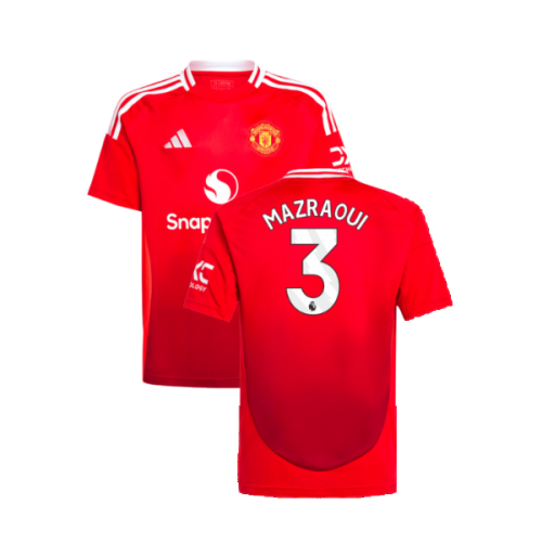 2024-2025 Man Utd Home Shirt (Kids) (Mazraoui 3)