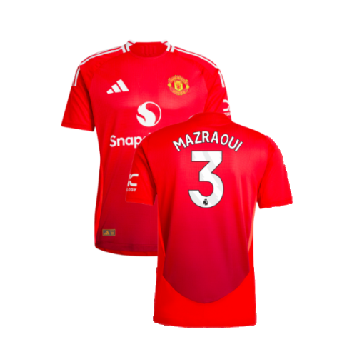 2024-2025 Man Utd Authentic Home Shirt (Mazraoui 3)