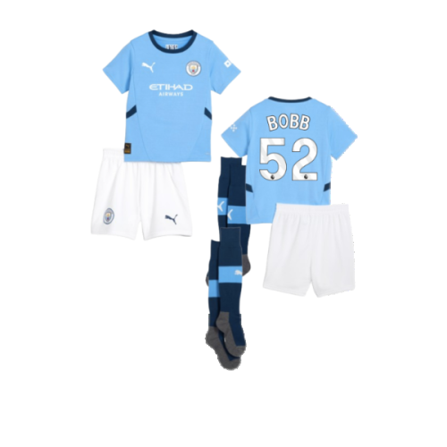 2024-2025 Man City Home Mini Kit (Bobb 52)