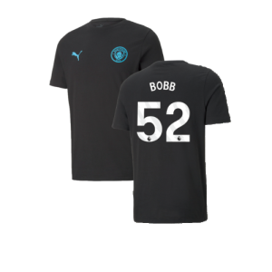 2024-2025 Man City ESS Tee (Black) - Kids (Bobb 52) 2024-2025 Man City ESS Tee (Black) - Kids (Bobb 52)