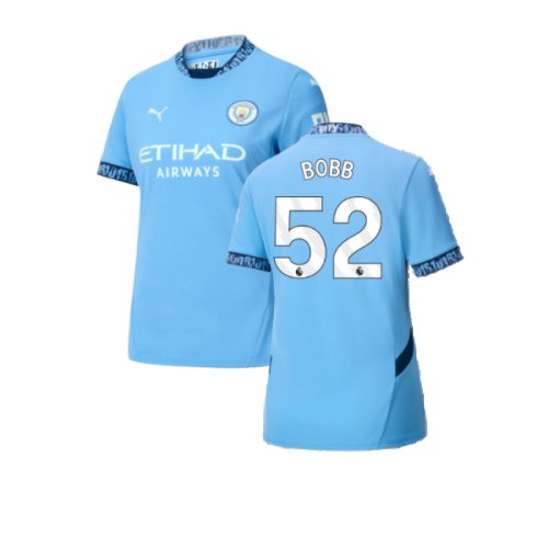 2024-2025 Man City Home Shirt (Womens) (Bobb 52)