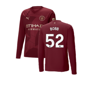 2024-2025 Man City Third Long Sleeve Shirt (Bobb 52) 2024-2025 Man City Third Long Sleeve Shirt (Bobb 52)