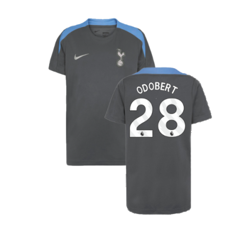 2024-2025 Tottenham Strike Dri-Fit Shirt (Dark Grey) - Kids (Odobert 28)