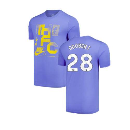 2024-2025 Tottenham Hotspur Futura T-Shirt (Sky Blue) (Odobert 28)