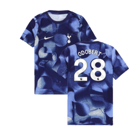 2024-2025 Tottenham Hotspur Dri-FIT Match Shirt (Blue) - Kids (Odobert 28)