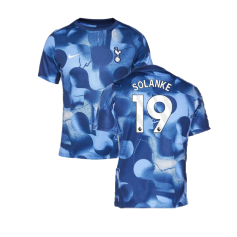 2024-2025 Tottenham Pre-Match Shirt (Binary Blue) (Solanke 19)