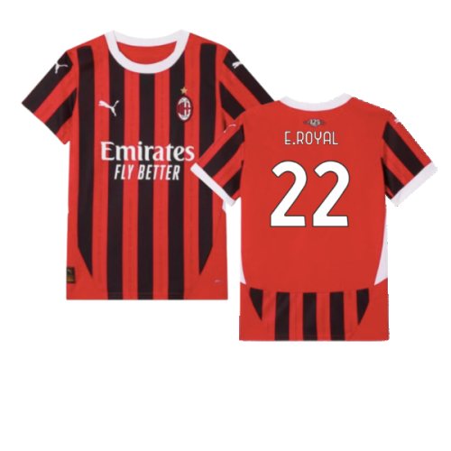 2024-2025 AC Milan Home Shirt (Kids) (E.Royal 22)