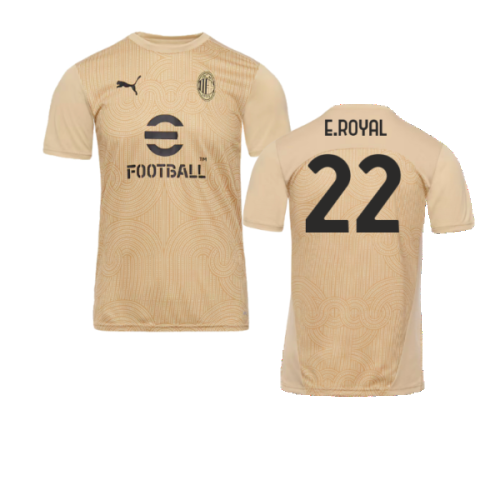 2024-2025 AC Milan Pre-Match Shirt (Putty) (E.Royal 22)