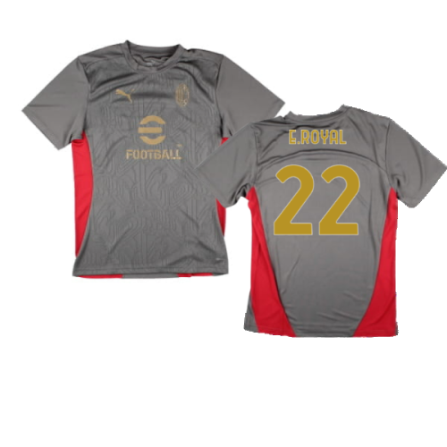 2024-2025 AC Milan Training Shirt (Grey) (E.Royal 22)