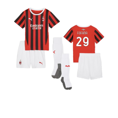 2024-2025 AC Milan Home Mini Kit (Fofana 29)