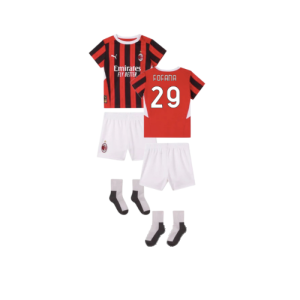 2024-2025 AC Milan Home Baby Kit (Fofana 29) 2024-2025 AC Milan Home Baby Kit (Fofana 29)