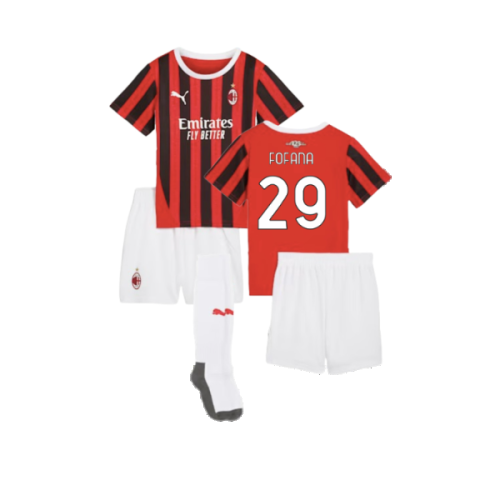 2024-2025 AC Milan Home Mini Kit (Fofana 29)