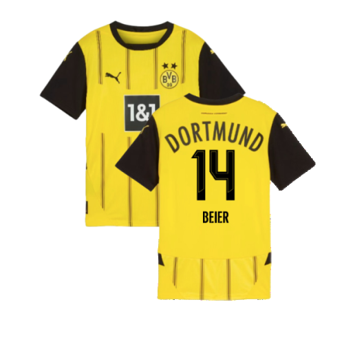 2024-2025 Borussia Dortmund Home Shirt (Kids) (Beier 14)