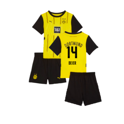 2024-2025 Borussia Dortmund Home Mini Kit (Beier 14)