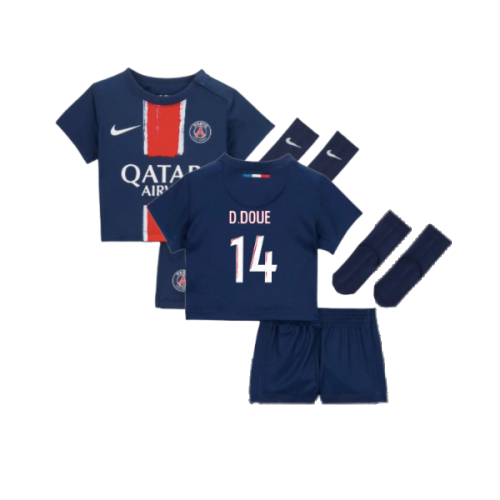 2024-2025 PSG Home Infants Baby Kit (D.Doue 14)