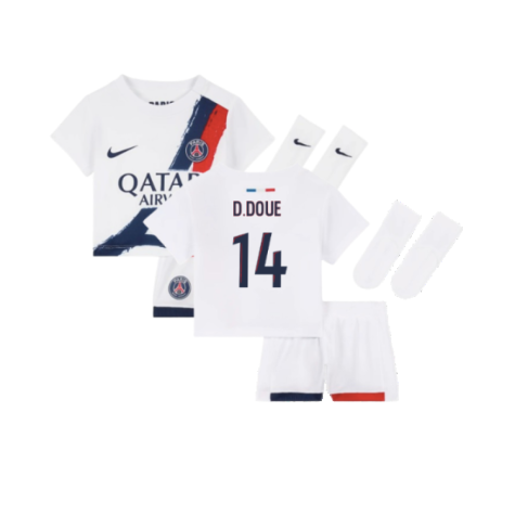 2024-2025 PSG Away Baby Kit (D.Doue 14)