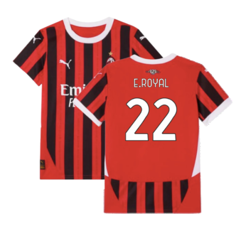 2024-2025 AC Milan Home Shirt (Kids) (E.Royal 22)