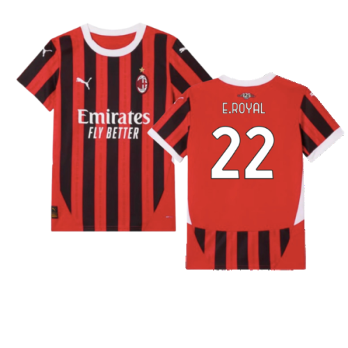 2024-2025 AC Milan Home Shirt (Kids) (E.Royal 22)