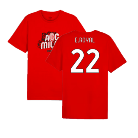 2024-2025 AC Milan ftblCulture Tee (Red) (E.Royal 22)