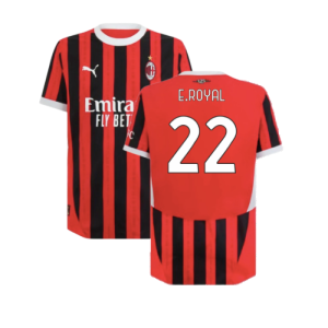 2024-2025 AC Milan Home Authentic Shirt (E.Royal 22)