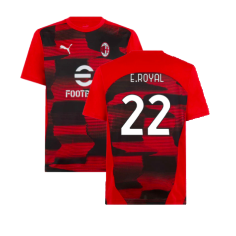 2024-2025 AC Milan Prematch SS Shirt (Red) (E.Royal 22)