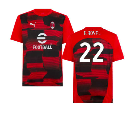 2024-2025 AC Milan Prematch SS Shirt (Red) (E.Royal 22)