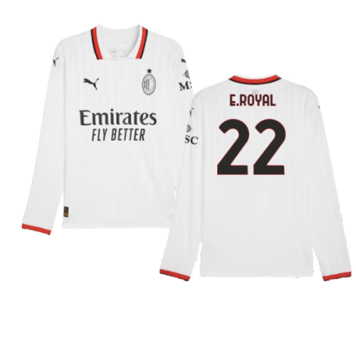 2024-2025 AC Milan Away Long Sleeve Shirt (E.Royal 22)