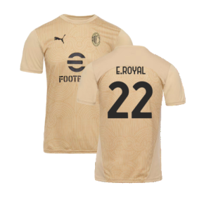 2024-2025 AC Milan Pre-Match Shirt (Putty) (E.Royal 22)