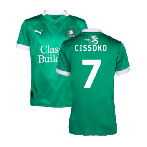 2024-2025 Plymouth Argyle Home Shirt (Kids) (Cissoko 7)