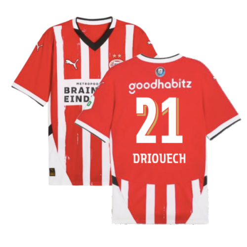 2024-2025 PSV Eindhoven Home Shirt (Driouech 21)