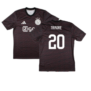 2024-2025 Ajax Pre Match Shirt (Black) (Traore 20)