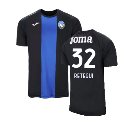 2024-2025 Atalanta Training Shirt (Blue-Black) (Retegui 32)