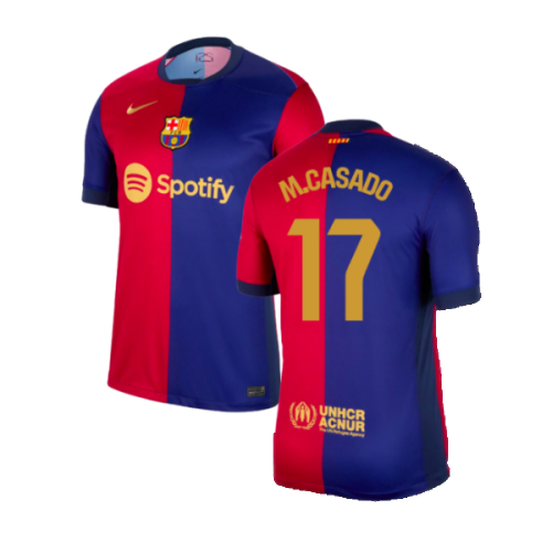 2024-2025 Barcelona Home Shirt (M.Casado 17)