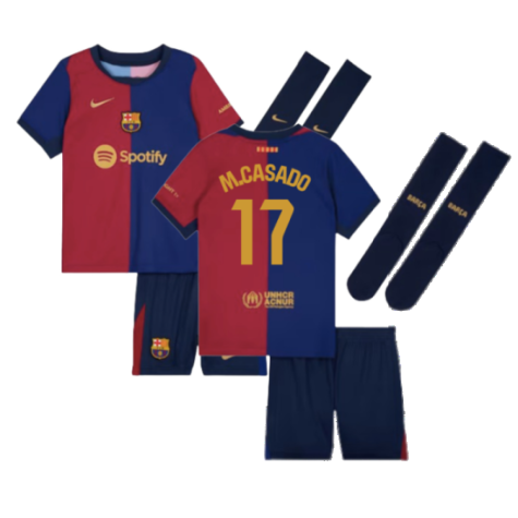 2024-2025 Barcelona Home Mini Kit (M.Casado 17)