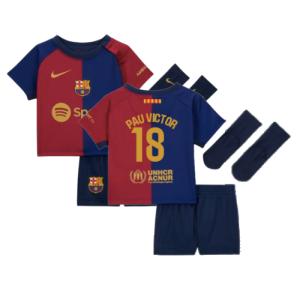 2024-2025 Barcelona Home Baby Kit (Pau Victor 18)