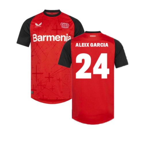 2024-2025 Bayer Leverkusen Home Shirt (Kids) (Aleix Garcia 24)