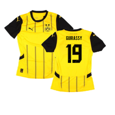 2024-2025 Borussia Dortmund Home Shirt (Ladies) (Guirassy 19)