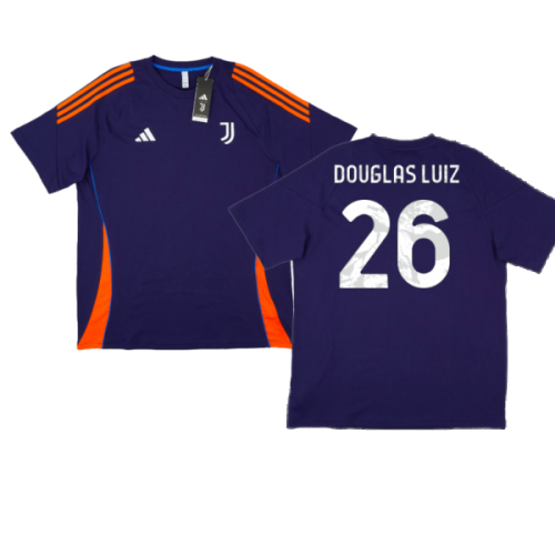 2024-2025 Juventus Training Tee (Navy) (Douglas Luiz 26)