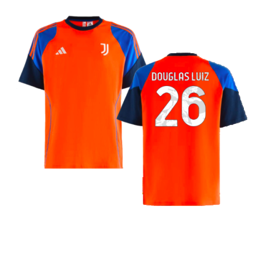 2024-2025 Juventus Training Tee (Orange) (Douglas Luiz 26)