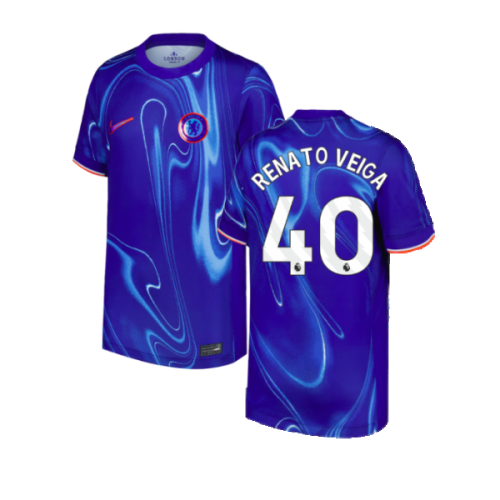 2024-2025 Chelsea Home Shirt (Kids) (Renato Veiga 40)