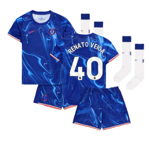 2024-2025 Chelsea Home Mini Kit (Renato Veiga 40)