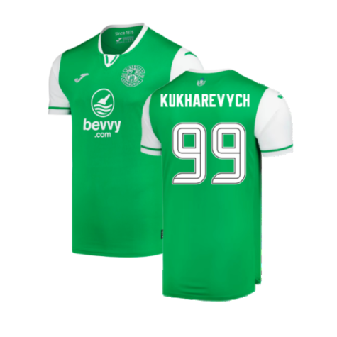 2024-2025 Hibernian Home Shirt (Kukharevych 99)