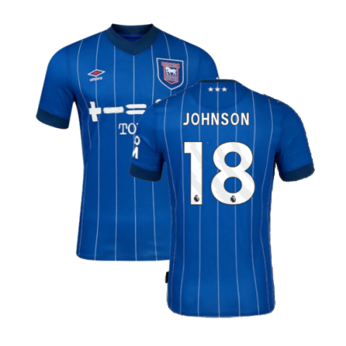 2024-2025 Ipswich Town Home Shirt (Johnson 18)