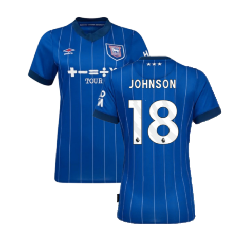 2024-2025 Ipswich Home Shirt (Womens) (Johnson 18)