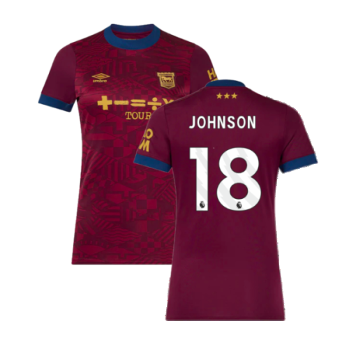 2024-2025 Ipswich Away Shirt (Womens) (Johnson 18)